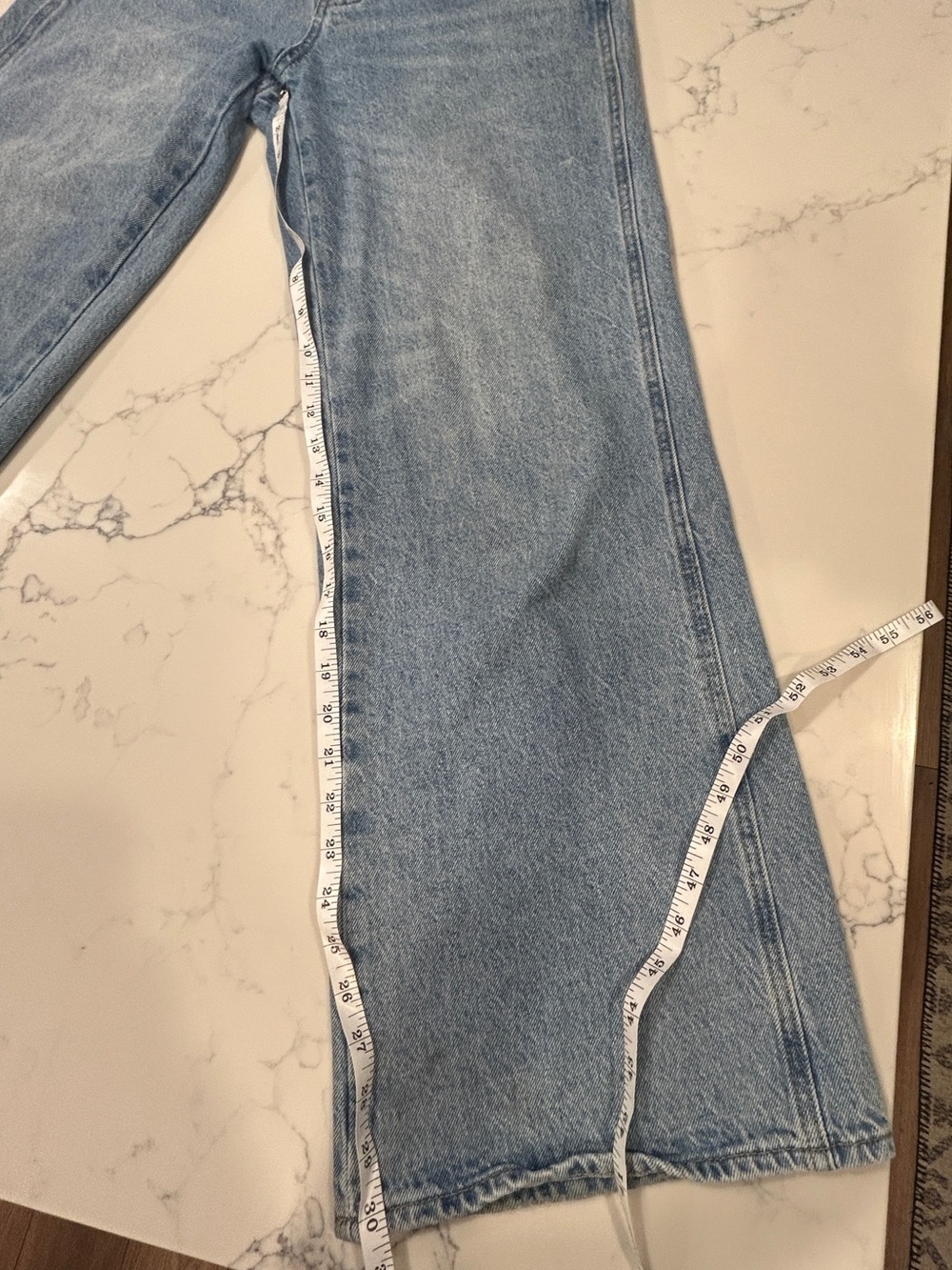 PAC SUN Low-Rise Wide-Leg Women's Jeans - Light Blue size 27 - Picture 3 of 5